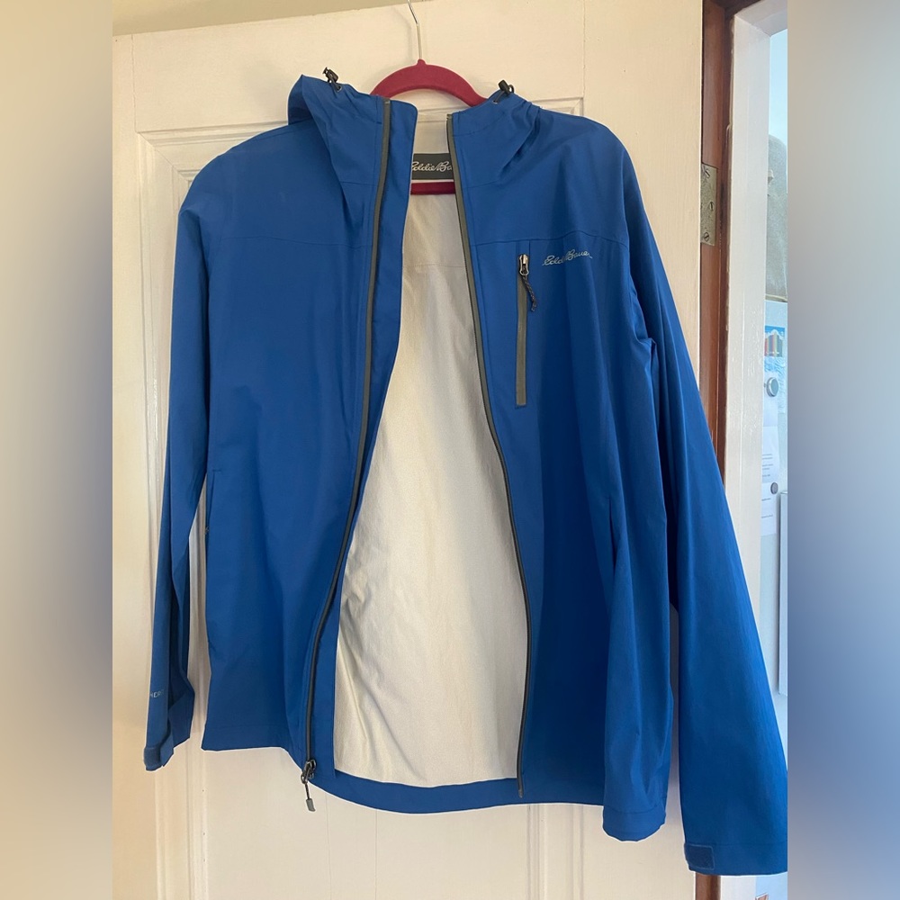 Eddie Bauer Blue Weather Edge Rain Jacket Men’s Medium